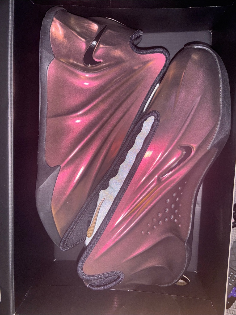 Nike Men’s Iridescent Red/Bronze/Black G.T. Future Foam Runner-Style Sneakers
